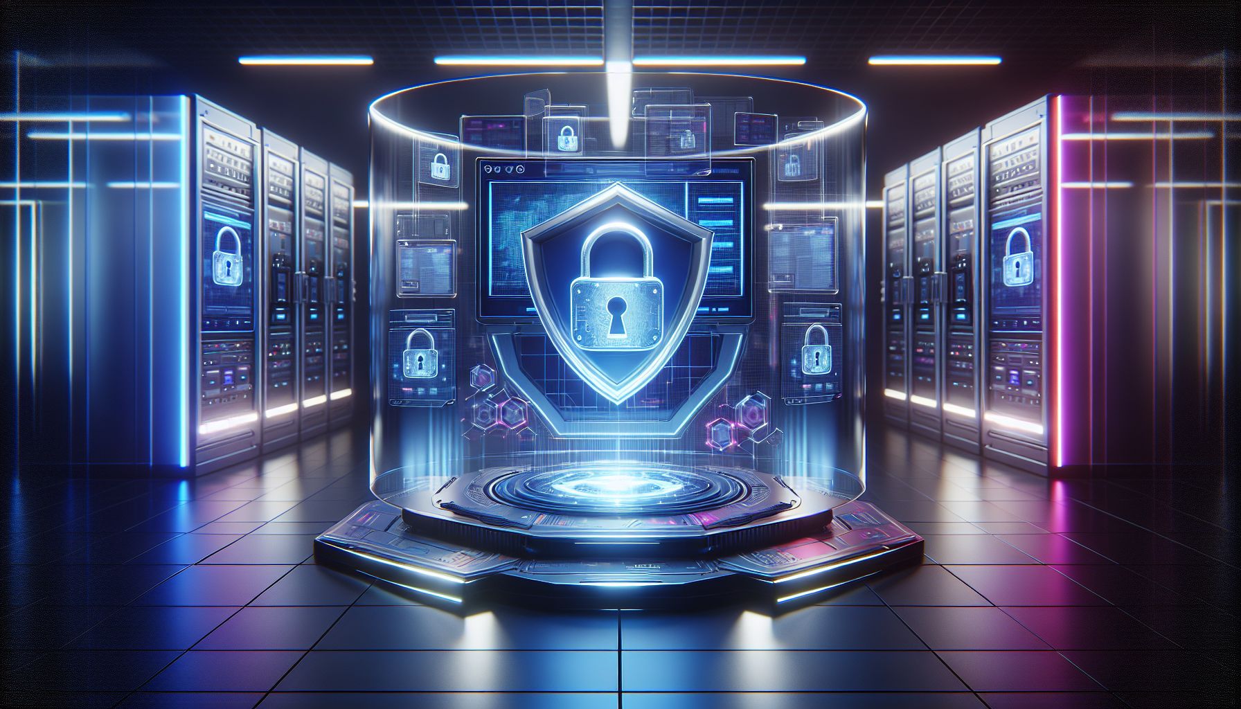 Secure digital gaming dashboard with account protection features visible on screen
